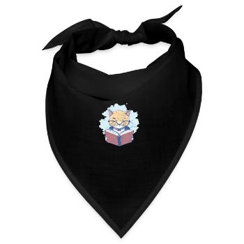 Schlaumeister am Werk! - Bandana Dreieckstuch - Schwarz - Vorne