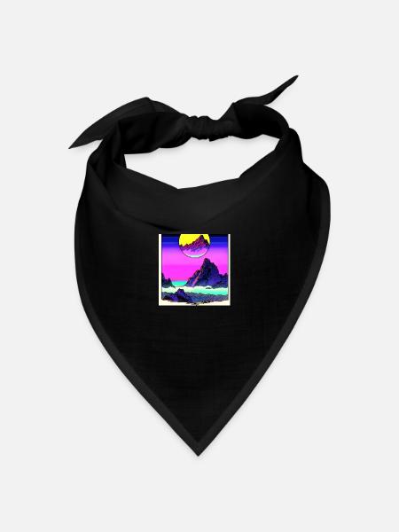 The Moon - Bandana Dreieckstuch - Schwarz