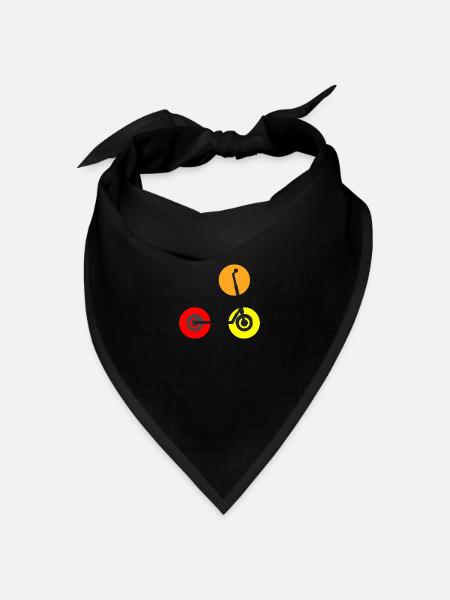 E-Scooter Roller - Bandana Dreieckstuch - Schwarz
