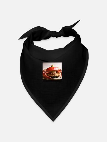 ein krabbensinniger Bürger - Bandana Dreieckstuch - Schwarz