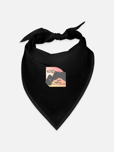 echte Freundschaft - Bandana Dreieckstuch - Schwarz