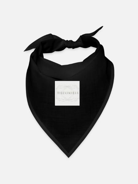 zeitloser stiel - Bandana Dreieckstuch - Schwarz