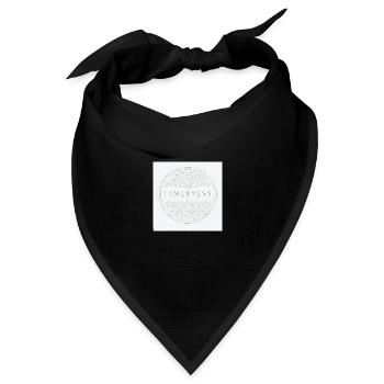 zeitloser stiel - Bandana Dreieckstuch - Schwarz - Vorne