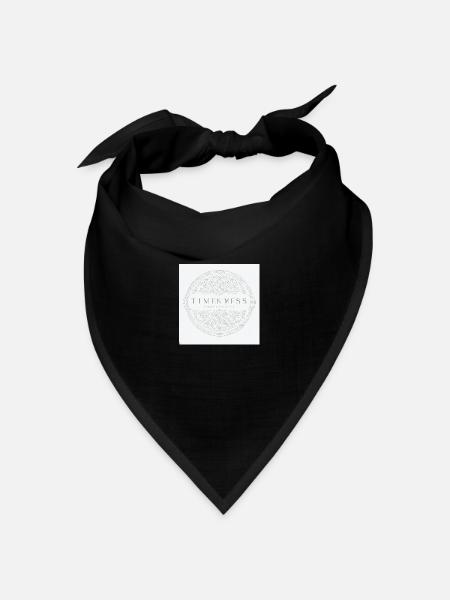zeitloser stiel - Bandana Dreieckstuch - Schwarz