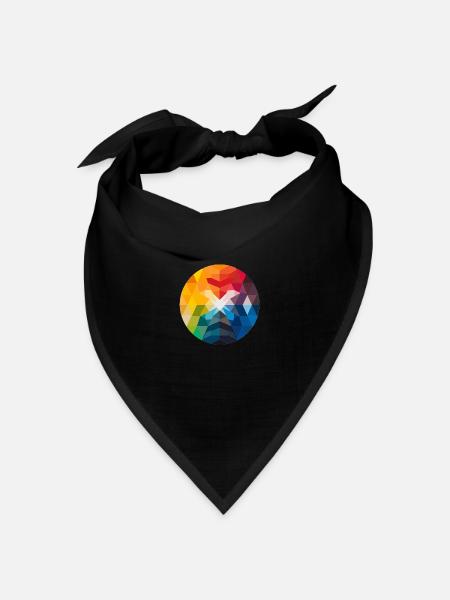 Sublimé Prisma - Bandana Dreieckstuch - Schwarz