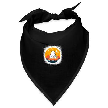 quote gift funny animal mammal bday cool sayings - Bandana Dreieckstuch - Schwarz - Vorne