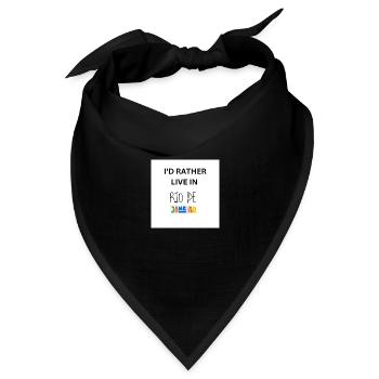 I'D RATHER LIVE IN RIO DE JANEIRO - Bandana Dreieckstuch - Schwarz - Vorne