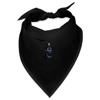 Lustige Patriotische Abe Abraham Lincoln USA Men - Bandana Dreieckstuch - Schwarz - Vorne