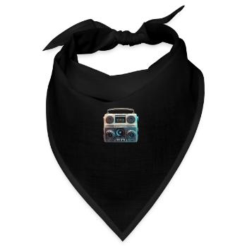 Soundblaster - Bandana Dreieckstuch - Schwarz - Vorne