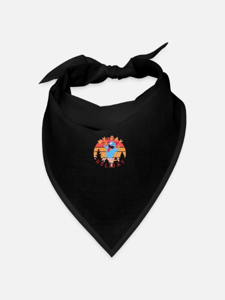 Mein Urlaubstag - Bandana Dreieckstuch - Schwarz