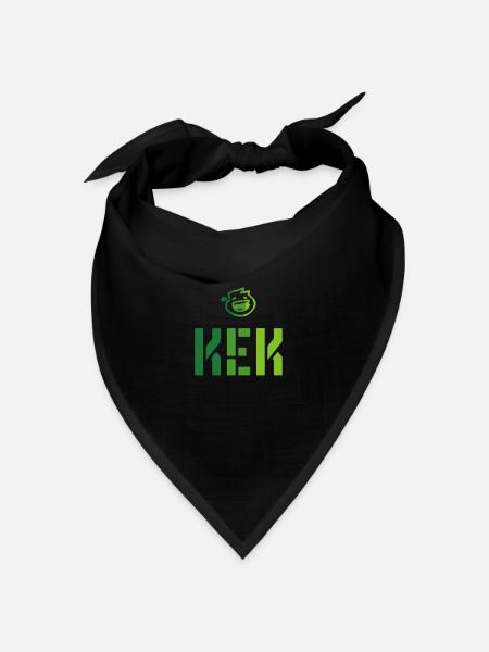 Kek2 - Bandana Dreieckstuch - Schwarz