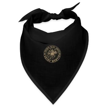Französisch-Westindien Martinique - Bandana Dreieckstuch - Schwarz - Vorne