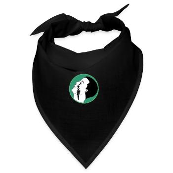 Träne der Zeit - Bandana Dreieckstuch - Schwarz - Vorne