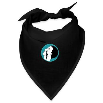 Träne der Zeit - Bandana Dreieckstuch - Schwarz - Vorne