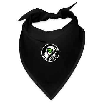 Austronaut logo stamp - Bandana Dreieckstuch - Schwarz - Vorne