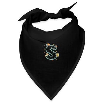 Fahrzeugbriefe - personalisiertes Kindergeschenk - Bandana Dreieckstuch - Schwarz - Vorne