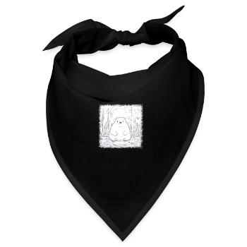 cinema movie gift comics birthday present coffee - Bandana Dreieckstuch - Schwarz - Vorne