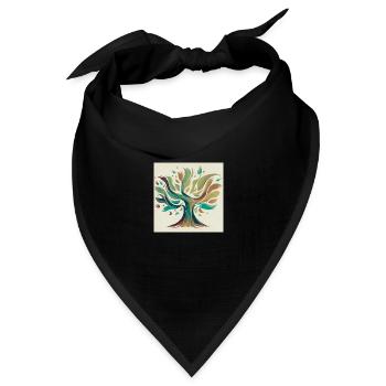 die natur weckt leben - Bandana Dreieckstuch - Schwarz - Vorne
