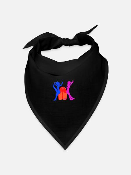 Lingua Linguae V2 00 - Bandana Dreieckstuch - Schwarz