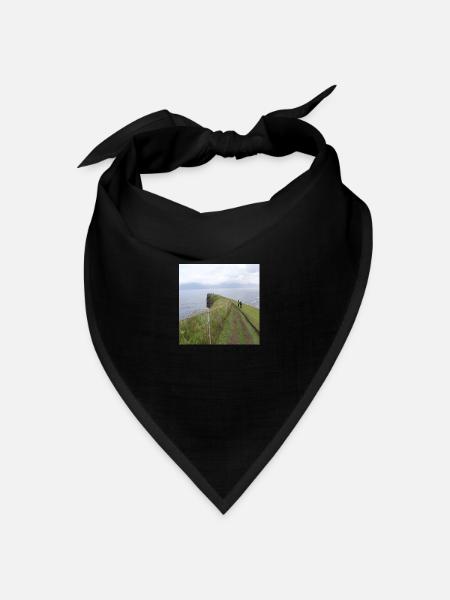Island - Bandana Dreieckstuch - Schwarz