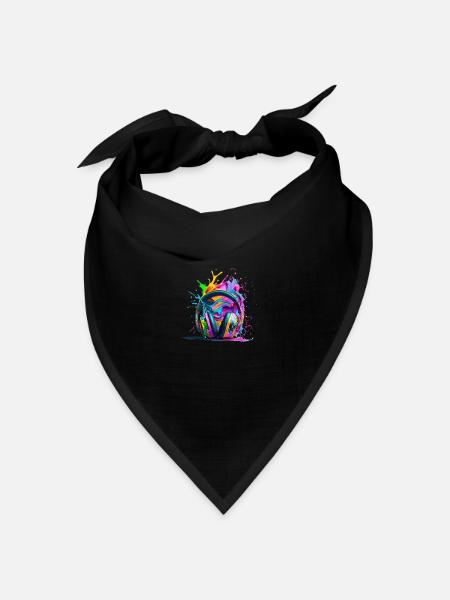 MUSIK - Bandana Dreieckstuch - Schwarz