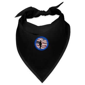 Veteranen,Veteran,Waffenstillstand,US-Armee,Marine, - Bandana Dreieckstuch - Schwarz - Vorne