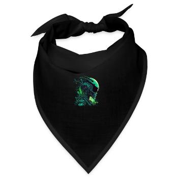 Außerirdischer Raum - Bandana Dreieckstuch - Schwarz - Vorne