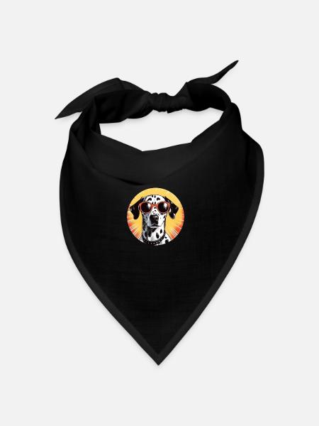 Dalmatiner - Bandana Dreieckstuch - Schwarz