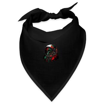 Toter Raumfahrer - Bandana Dreieckstuch - Schwarz - Vorne