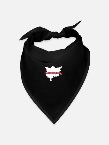 Ludwigsburg - Bandana Dreieckstuch - Schwarz