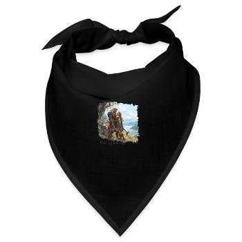 Viking Liking - Bandana Dreieckstuch - Schwarz - Vorne