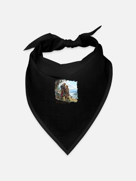 Viking Liking - Bandana Dreieckstuch - Schwarz