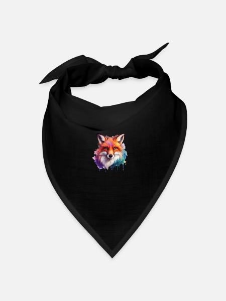 magic fox - Bandana Dreieckstuch - Schwarz