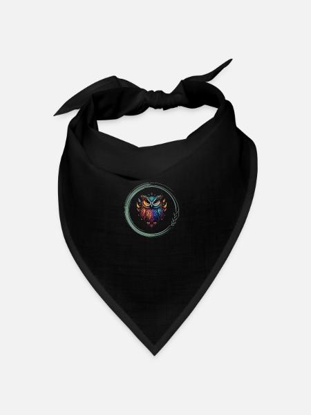 Meditationen logo - Bandana Dreieckstuch - Schwarz