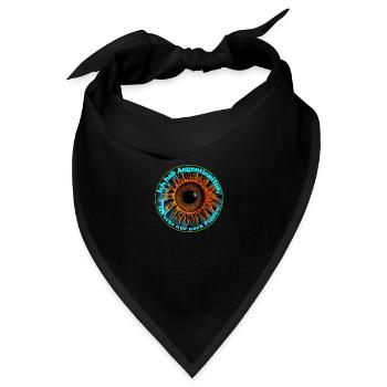 Pfeifen gibt es überall - Bandana Dreieckstuch - Schwarz - Vorne