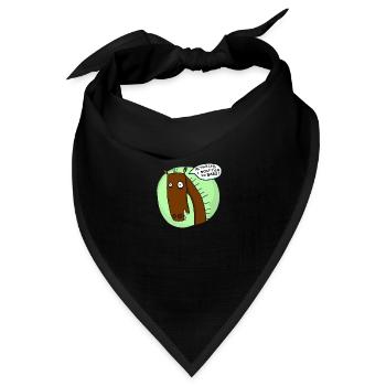 I don´t go to bars - Bandana Dreieckstuch - Schwarz - Vorne