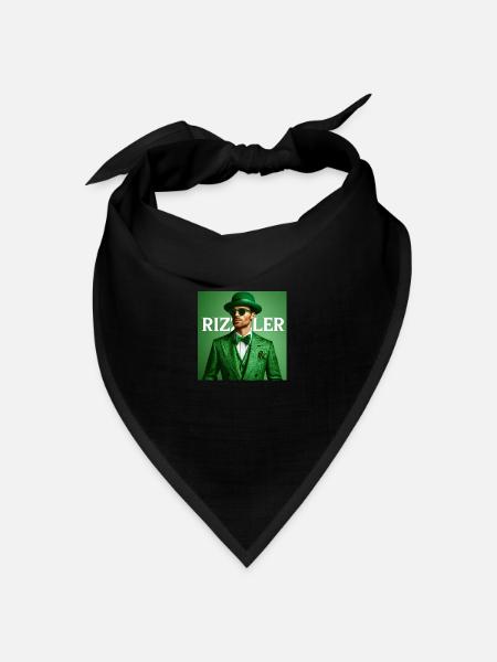 Rizz Jugendwort - Rizzler - Bandana Dreieckstuch - Schwarz