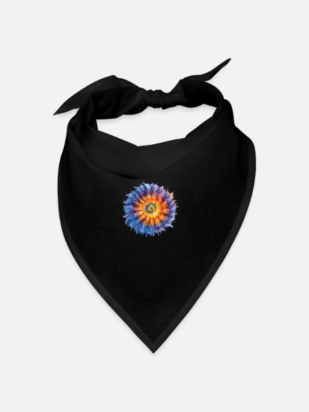 Batik-Hemd - Bandana Dreieckstuch - Schwarz