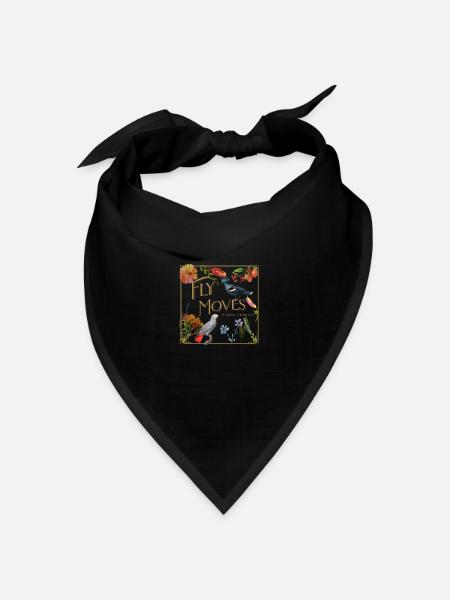 Bird Lovers Avian Feathered Cute Animals Birdwatch - Bandana Dreieckstuch - Schwarz