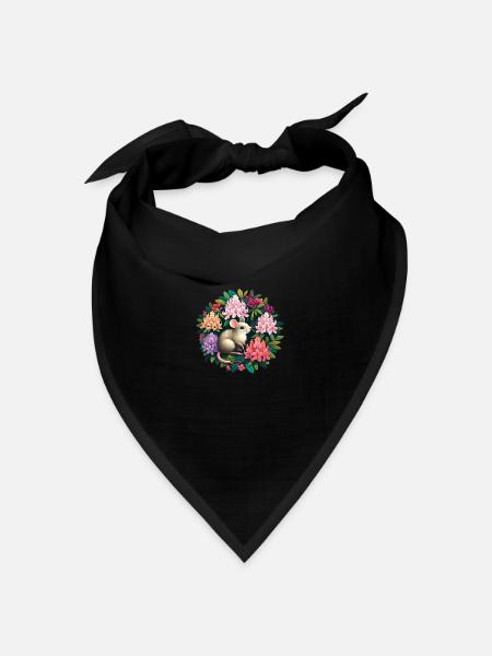 Maus - Bandana Dreieckstuch - Schwarz
