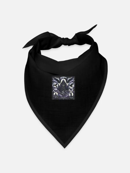 Tschernobog: Slawischer Gott der Finsternis - Bandana Dreieckstuch - Schwarz