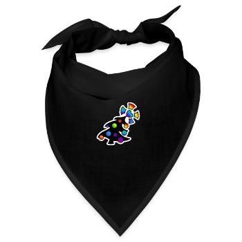 Weihnachtsbaum Christbaum : Sticky Queer Pride - Bandana Dreieckstuch - Schwarz - Vorne