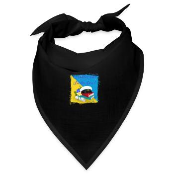 Abschlussfeier 2024 Abiturfeier - Bandana Dreieckstuch - Schwarz - Vorne