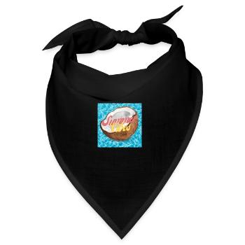Summer Vibes - Bandana Dreieckstuch - Schwarz - Vorne
