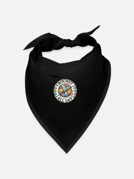 Häkeln Sie den ganzen Tag - Bandana Dreieckstuch - Schwarz