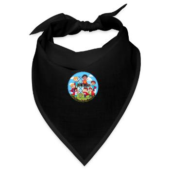 Superhelden ADNP-Syndrom - Bandana Dreieckstuch - Schwarz - Vorne