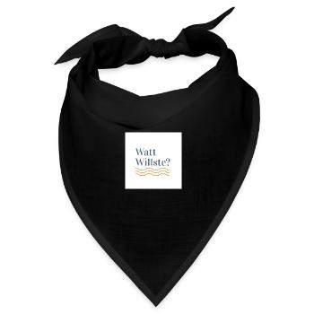Watt Willste - Bandana Dreieckstuch - Schwarz - Vorne