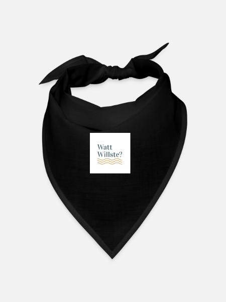 Watt Willste - Bandana Dreieckstuch - Schwarz