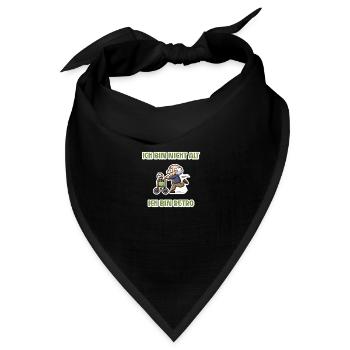 Ich bin nicht alt - ich bin retro - Bandana Dreieckstuch - Schwarz - Vorne