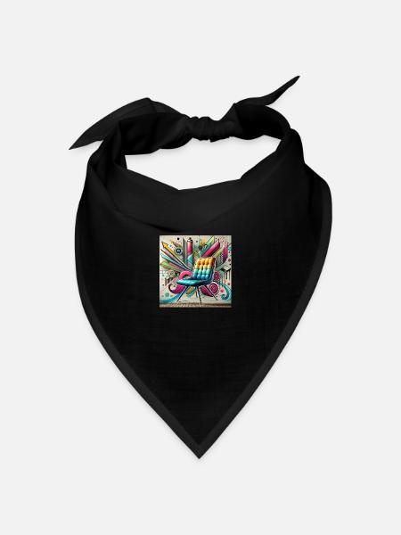 Stuhl Graffiti Möbelverkäufer - Bandana Dreieckstuch - Schwarz